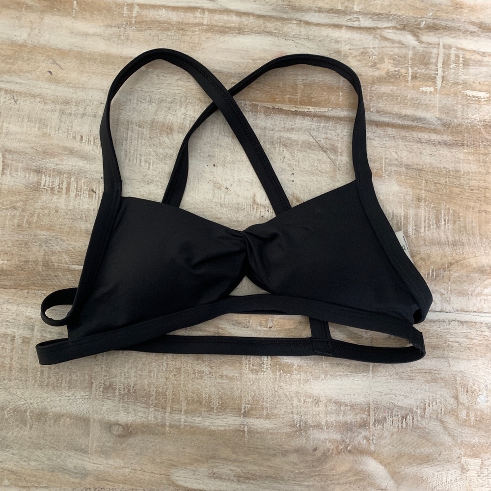 Brand New swim top from Abercrombie, solid black